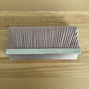 Pink Pleated Clutch
